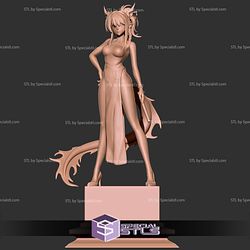 Nian Arknights Standing on Base STL Files