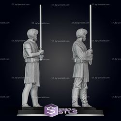 Obi Wan Kenobi 2 Suit Version Pose 3 3D Printing Figurine