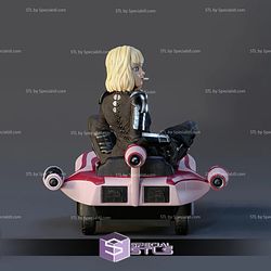 Shin Hati on a Speeder Starwars 3D Printing Figurine