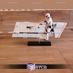 Solo Imperial Hoverbike Starwars 3D Printing Figurine