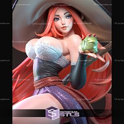 Sorceress High Detail Dragon Crown 3D Printing Figurine