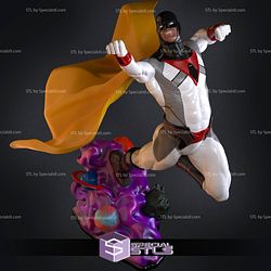 Space Ghost in Action Ready to 3D Print