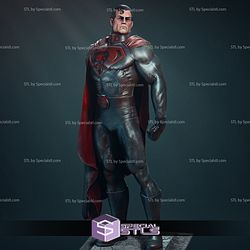 Superman Red Son and Communist Flag 3D Printing Figurine