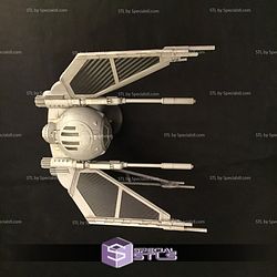 TIE Quad Wing Starwars 3D Printing Figurine