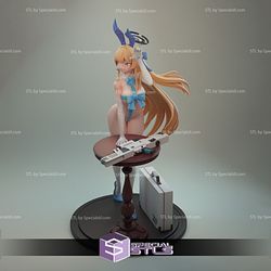 Toki Asuma and Gun 3D Printing Figurine Blue Archive