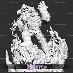 Thanos and Death Comics Version Ready to 3D Print