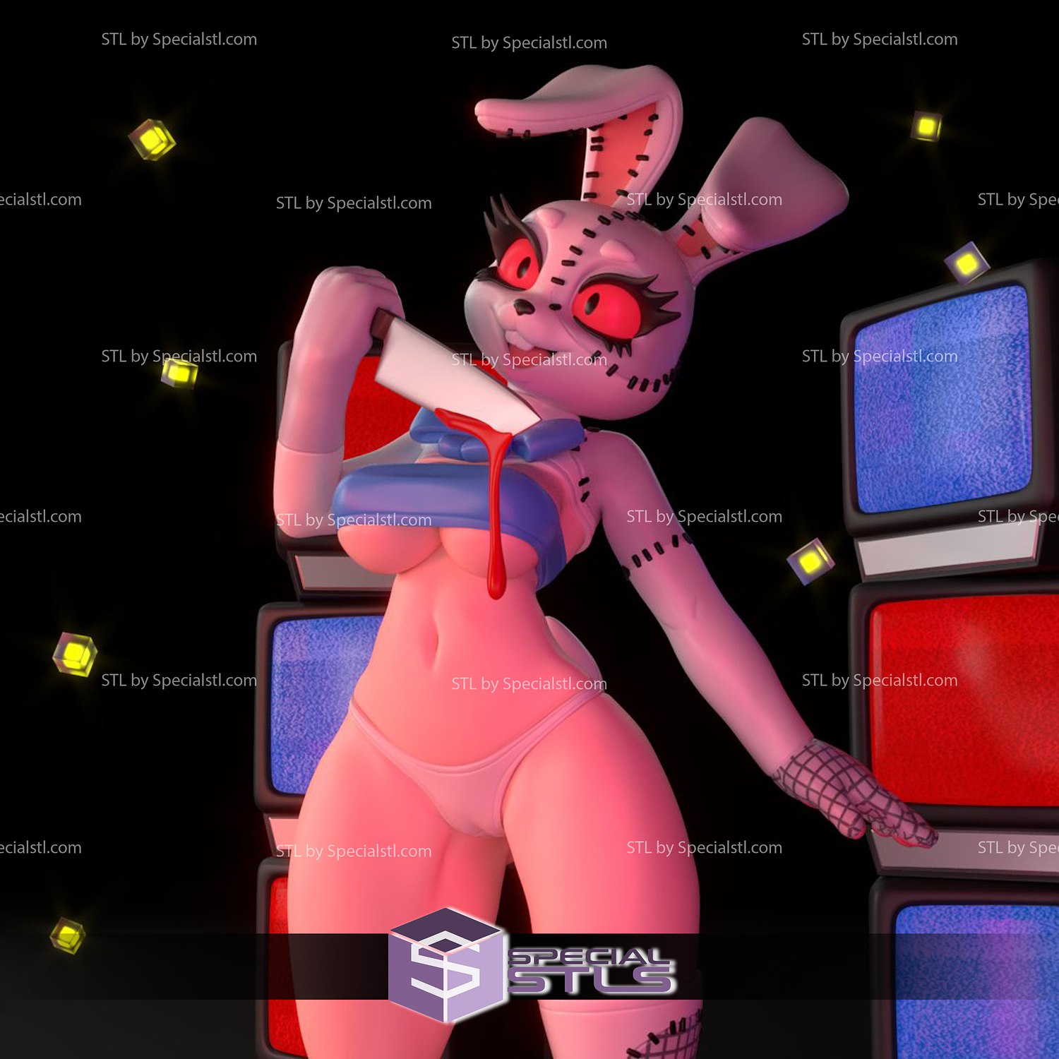 Vanny Rabbit NSFW Scary Ready to 3D Print