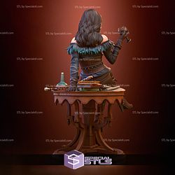 Yennefer Sitting Pose Witcher 3 3D Printable