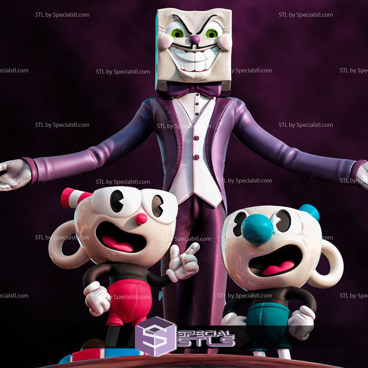 STL file KING DICE - CUPHEAD 🤴・Design to download and 3D print