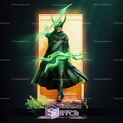A God and a Variant Loki Diorama STL Files